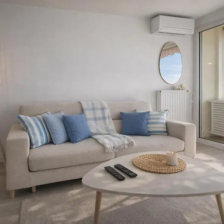 Sea View Riviera, 3 Pieces Vue Panoramique, 2 Chambres, 4p, Pk, Ac Antibes