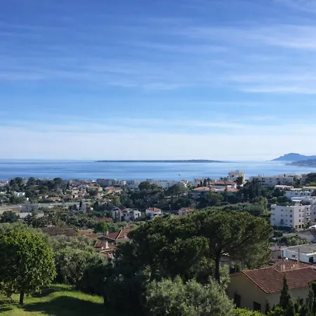 Apartmán Sea View Riviera, 3 Pieces Vue Panoramique, 2 Chambres, 4p, Pk, Ac Antibes